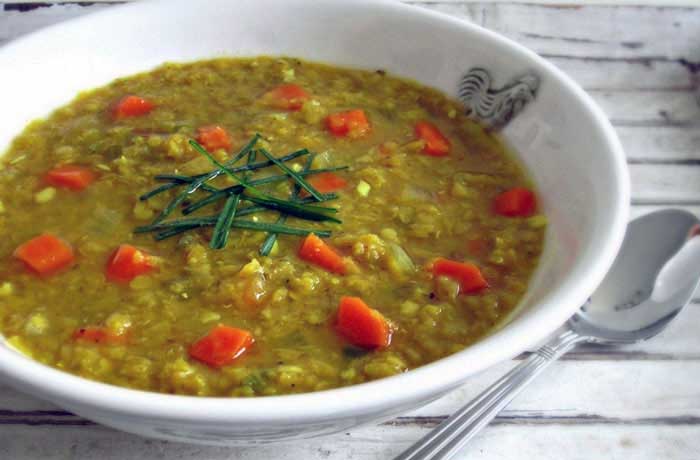 سوپ عدس و سبزیجات