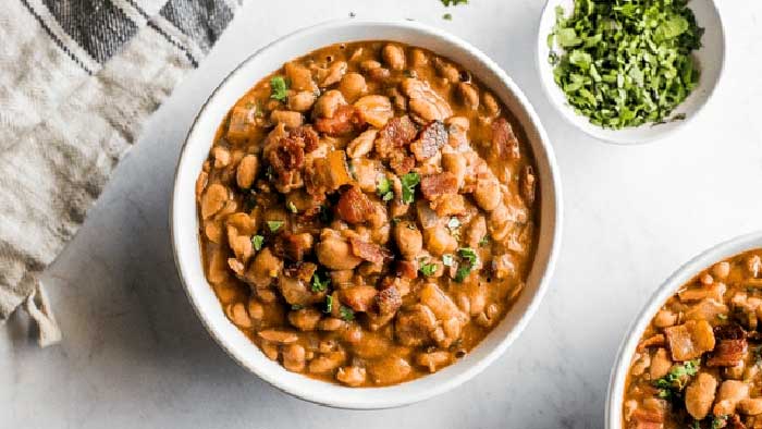 خوراک لوبیا چشم‌بلبلی با سبزیجات