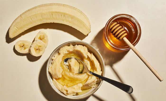 ماسک موز و عسل (حجم‌دهنده طبیعی)